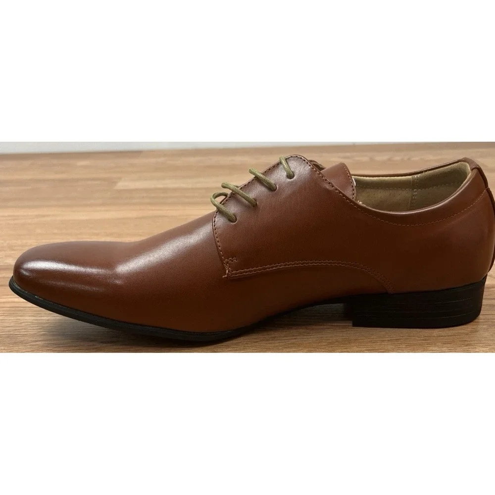 Bruno Marc Gordon Brown Dress Shoes Lace Up Men's Size 12 NEW